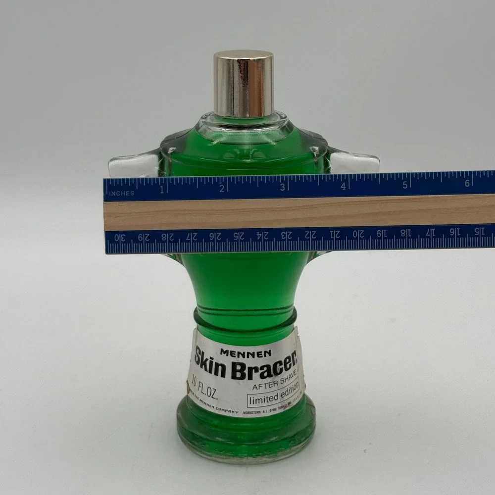 Vtg Mennen Skin Bracer After Shave Trophy Decanter Worlds Greatest 10oz Glass